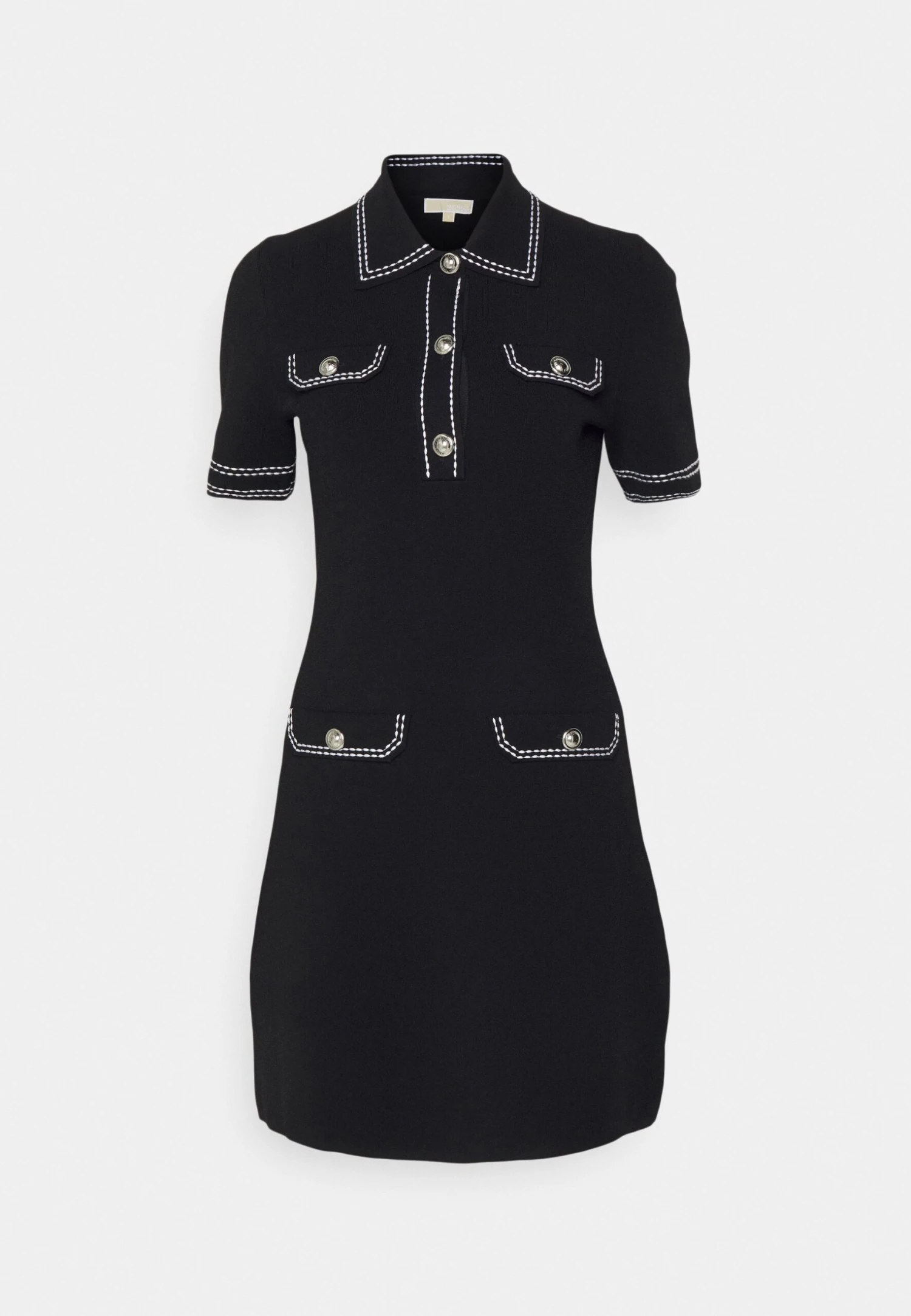 MICHAEL Michael Kors Eco Pop Button - Robe Pull - Black 7 MICHAEL Michael Kors Eco Pop Button - Robe Pull - Black – Image 5