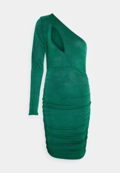 In The Style Side Cut Out Long Sleeve Mini Dress - Robe En Jersey - Green -Stradivarius Soldes e9fff6f0dc4c45e58d8a0a4dc36b1be4