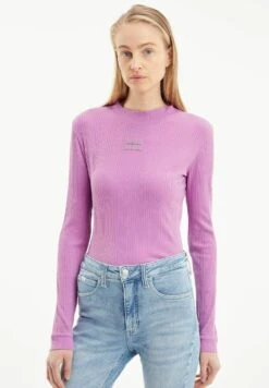 Calvin Klein Jeans Badge - T-Shirt À Manches Longues - Pink