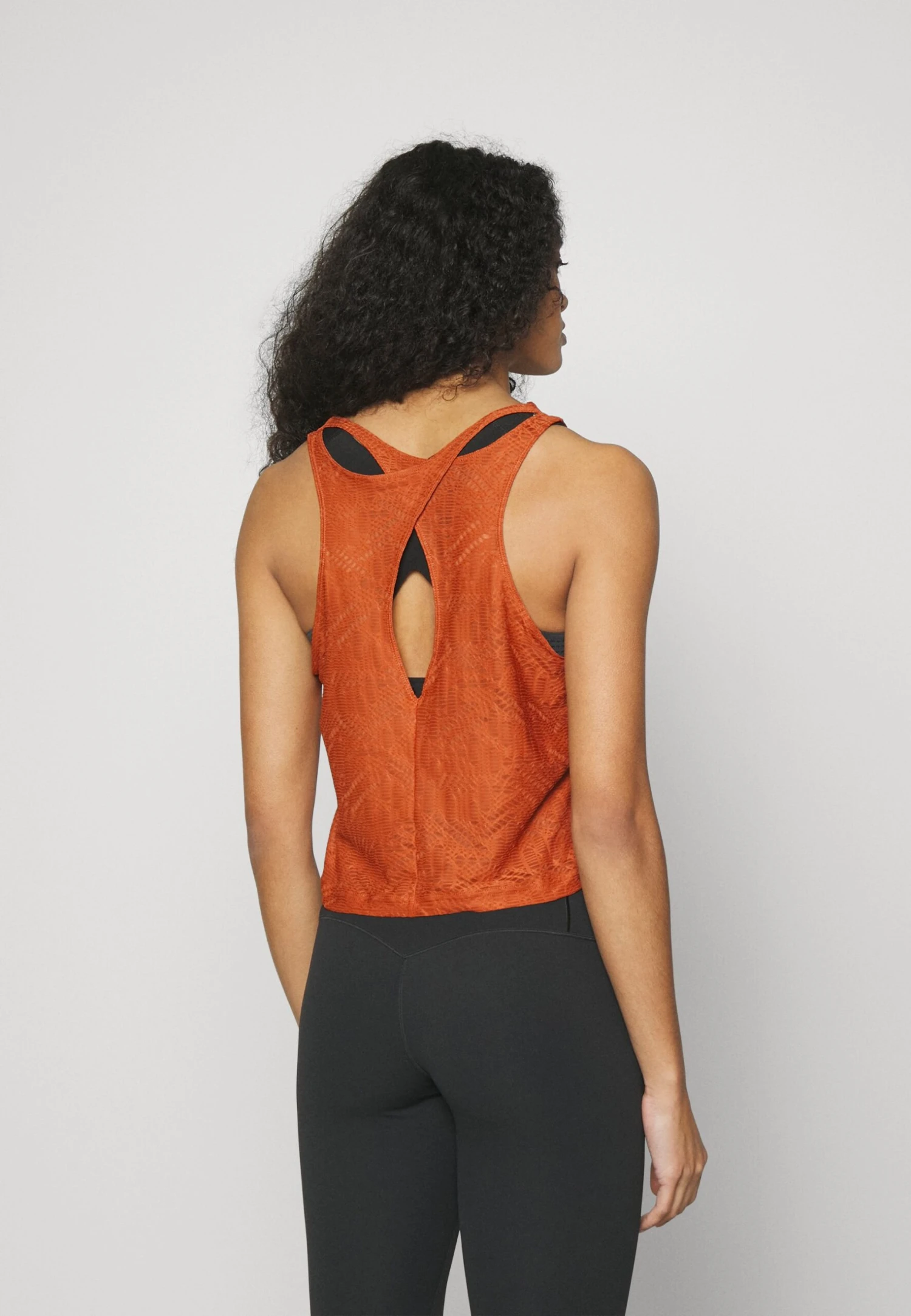 Nike Performance Crop Tank - Débardeur - Dark Russet 5 Nike Performance Crop Tank - Débardeur - Dark Russet – Image 3