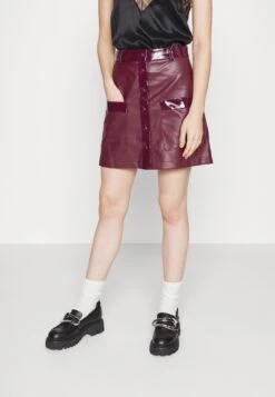 Staud Paper Skirt - Minijupe - Plum -Stradivarius Soldes f173b88a57c442e199d493d5bbb3f5e5