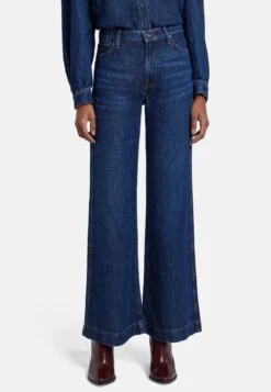 7 For All Mankind Modern Dojo Tailorless - Jean Flare - Dark Blue