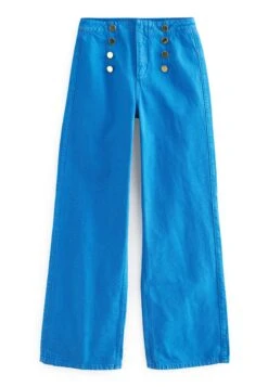Next Gold Button Detail Standard - Jean Flare - Blue -Stradivarius Soldes fa6a2cb42a06475db555827e201edbb1