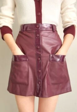 Nouvelles Arrivées 11 Staud Paper Skirt - Minijupe - Plum