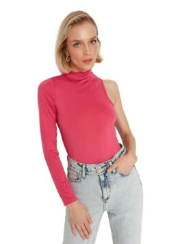 Trendyol Bodysuit - T-Shirt À Manches Longues - Pink -Stradivarius Soldes fc04f13690144f9e835c7b5309921b5a