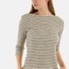 GRACE & MILA Inaki_12010 - T-Shirt À Manches Longues - Beige -Stradivarius Soldes fd5b6173bb124d198e7f871413bd601e