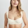 DeFacto Regular Fit - Haut De Bikini - Ecru